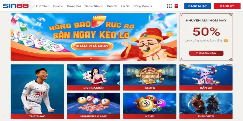 Casino SIN88 – Không Gian Sòng Bài Live Sống Động