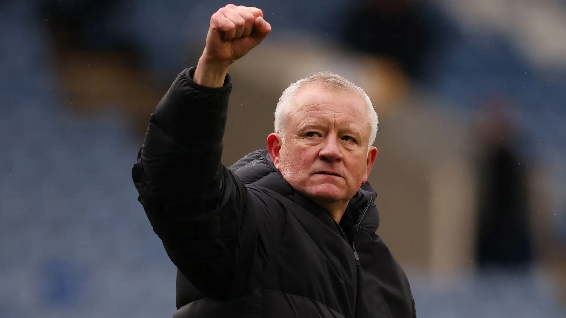 Chris Wilder ăn mừng chiến thắng cùng Sheffield United