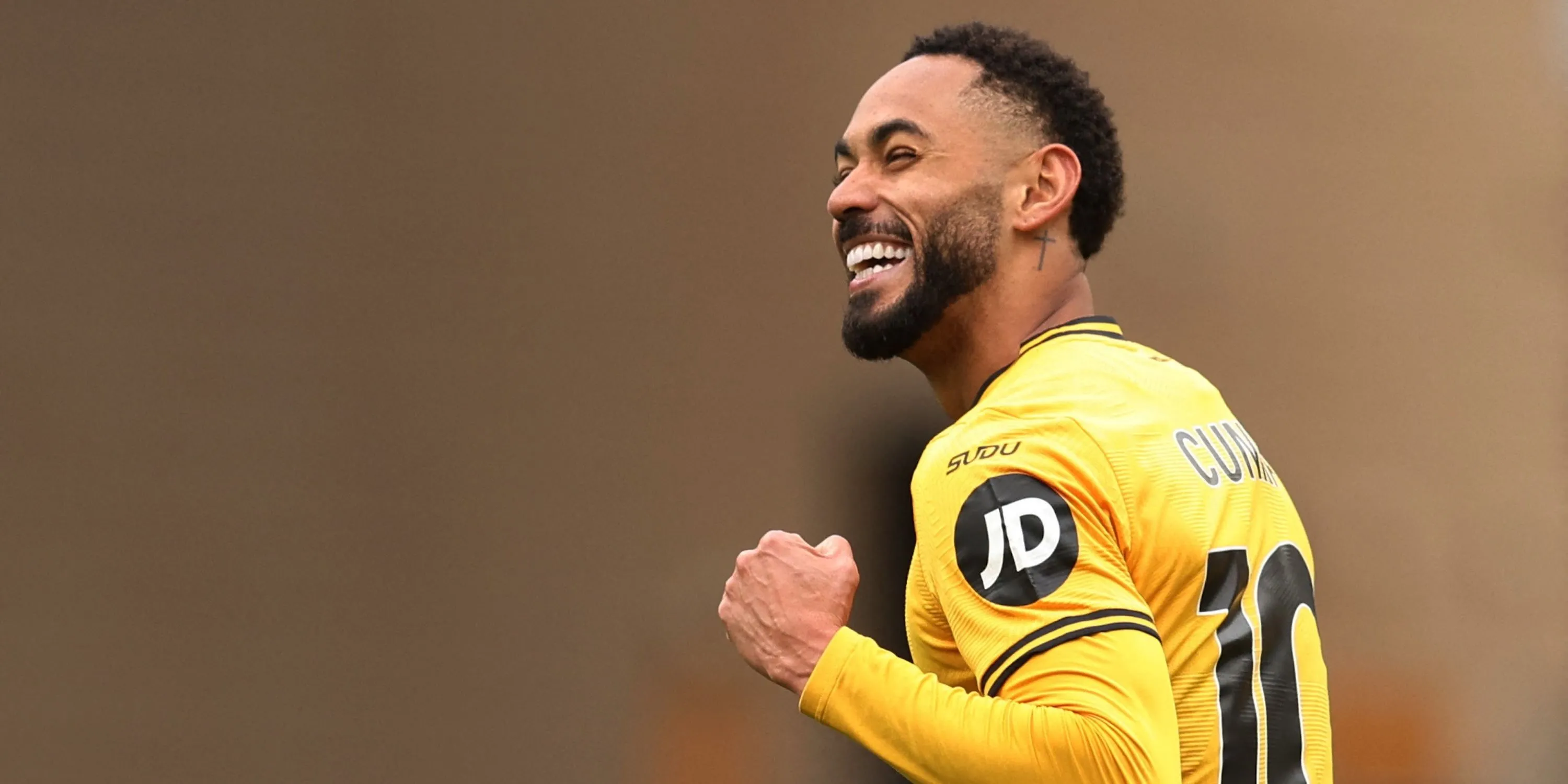 Matheus Cunha ăn mừng bàn thắng cho Wolverhampton Wanderers, mục tiêu chuyển nhượng của Man Utd