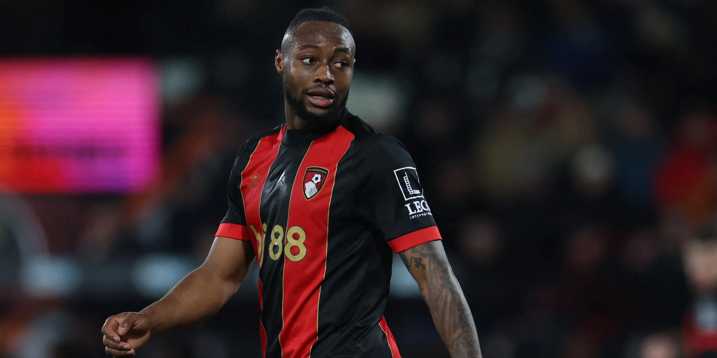 Tiền đạo Antoine Semenyo trong màu áo Bournemouth