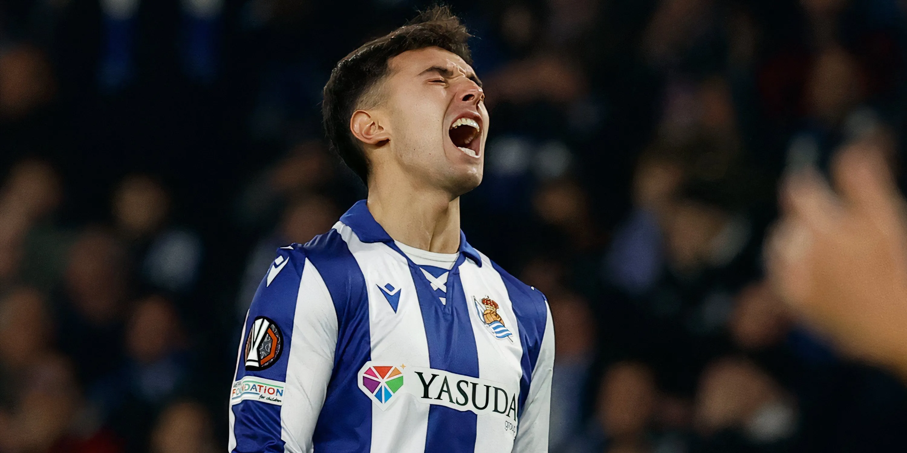Tiền vệ Martin Zubimendi trong màu áo Real Sociedad, mục tiêu Liverpool sắp gia nhập Arsenal