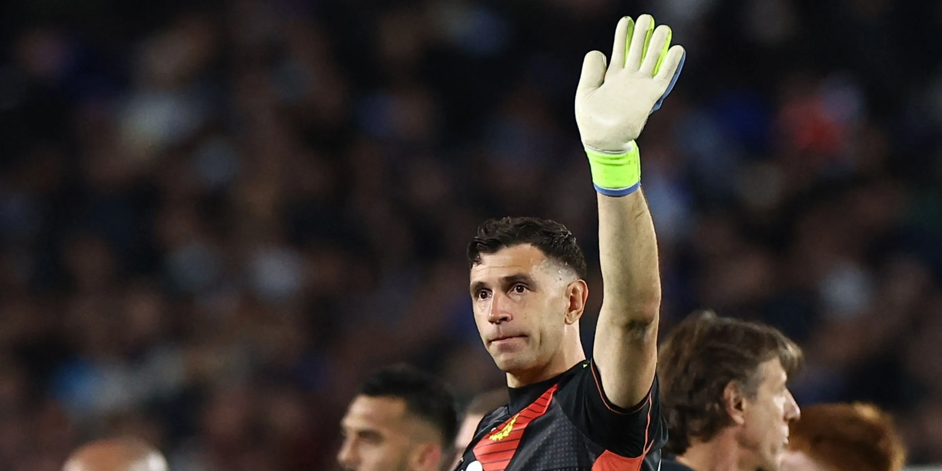 Thủ môn Emiliano Martinez của Aston Villa, người đang là mục tiêu chuyển nhượng của Manchester United.