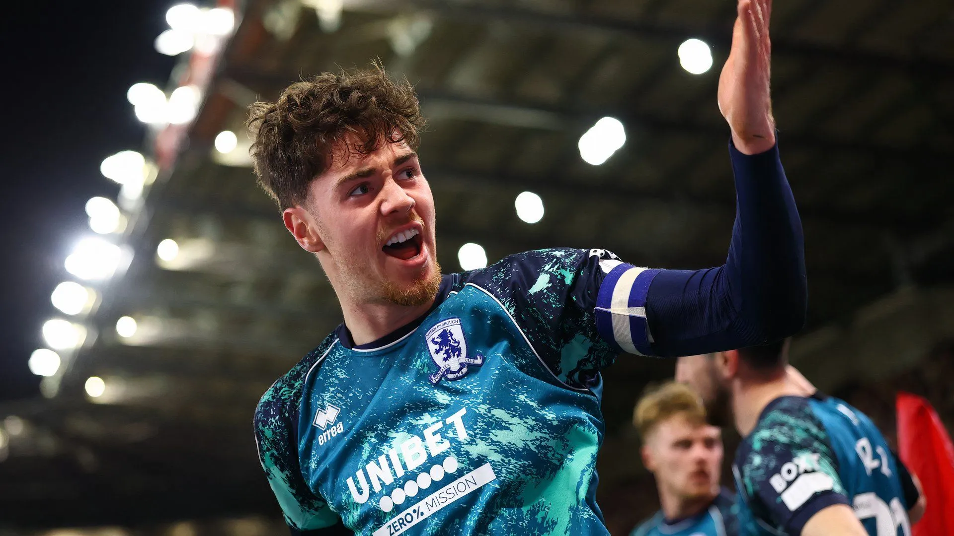 Hayden Hackney trong màu áo Middlesbrough, cam kết tương lai với đội bóng.