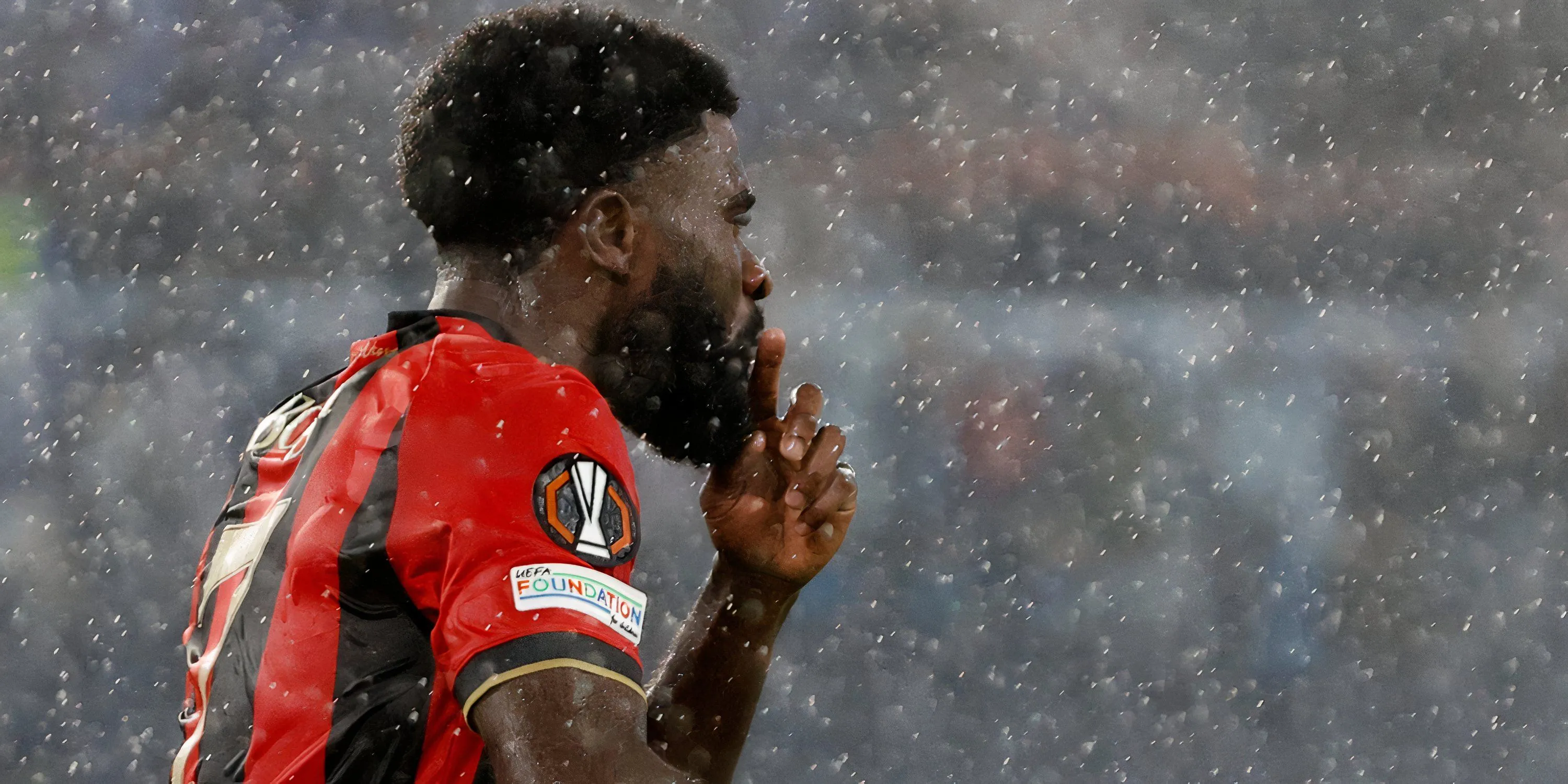 Jeremie Boga trong màu áo Nice, mục tiêu chuyển nhượng tiềm năng của Leeds