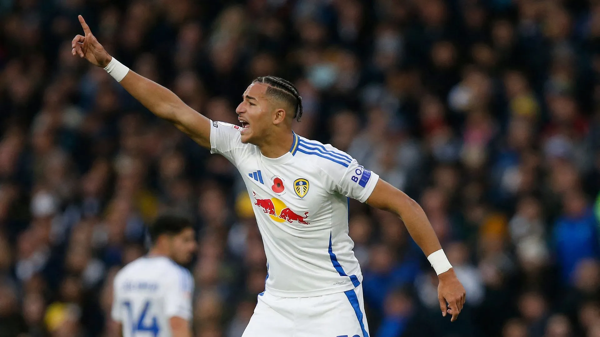 Mateo Joseph của Leeds United trong trận đấu với QPR, cầu thủ được Birmingham City nhắm đến