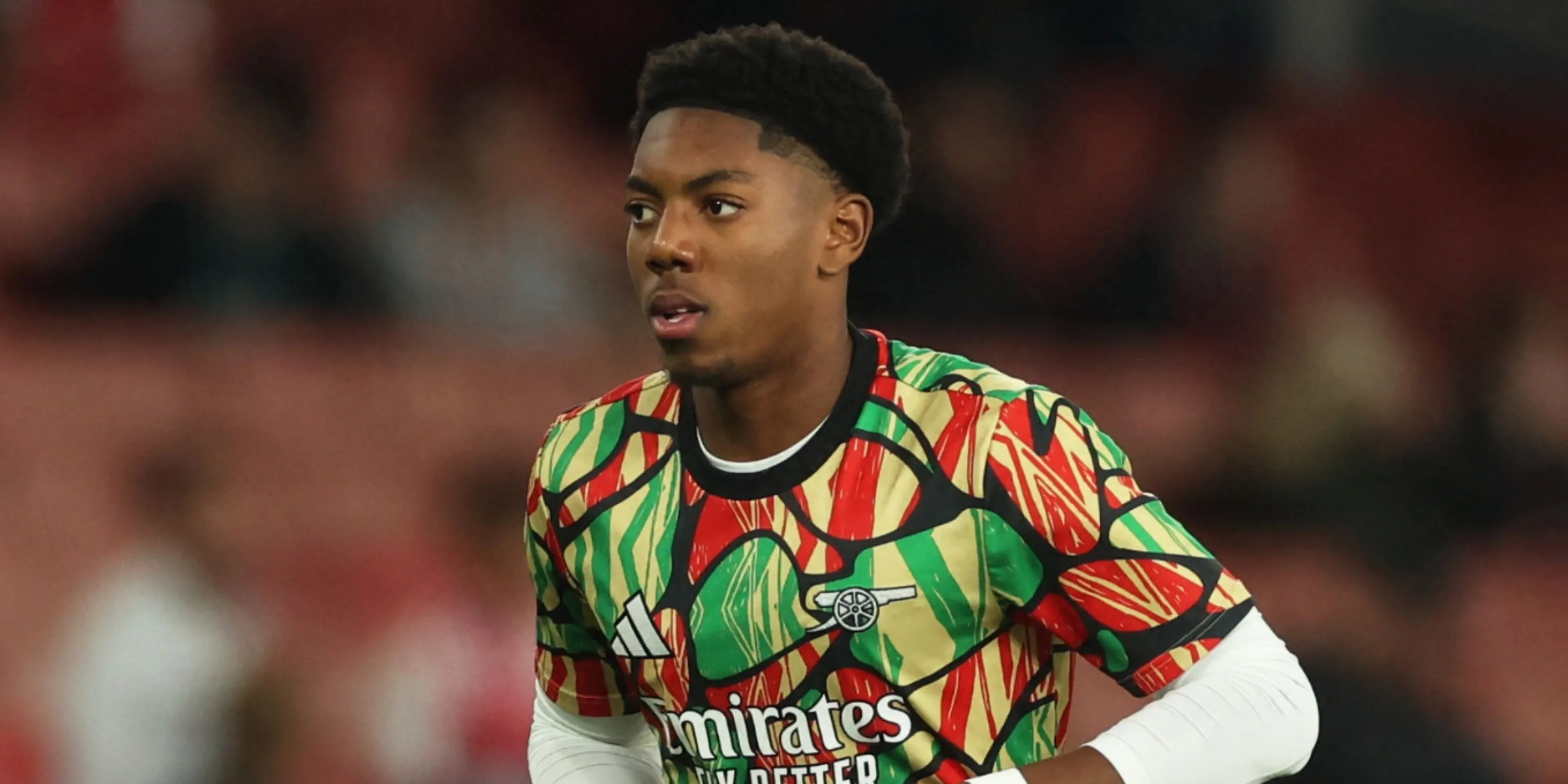 Myles Lewis-Skelly trong màu áo đội một Arsenal