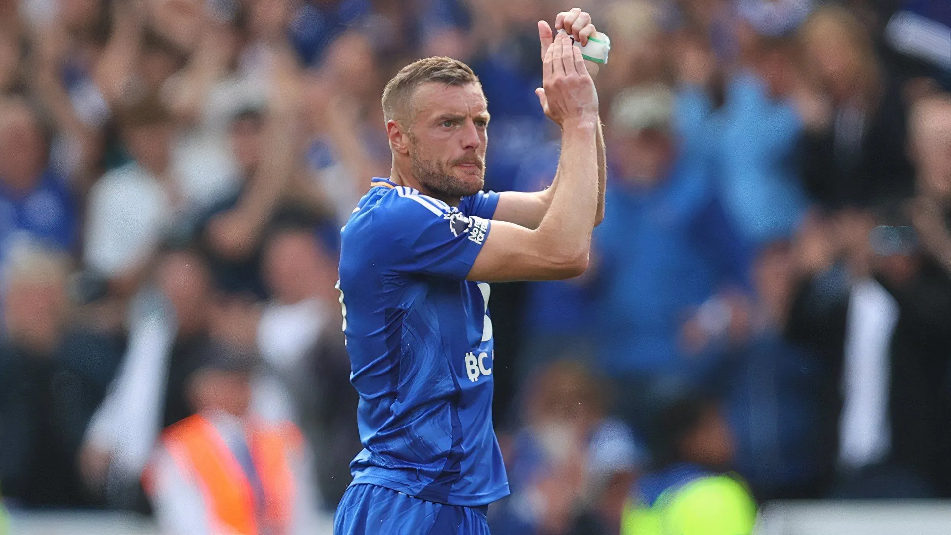 Tiền đạo Jamie Vardy của Leicester City, mục tiêu của Birmingham City